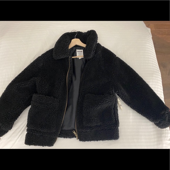 Black Pixie Sherpa Jacket - Picture 2 of 4